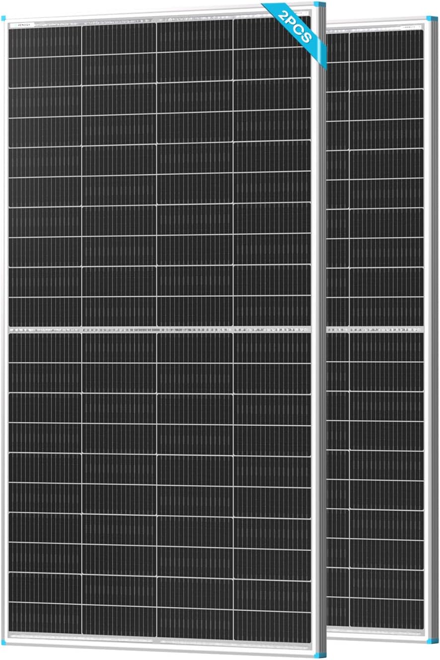 Renogy Panel solar bifacial 400W tipo N, 16BB 25% de alta eficienci...