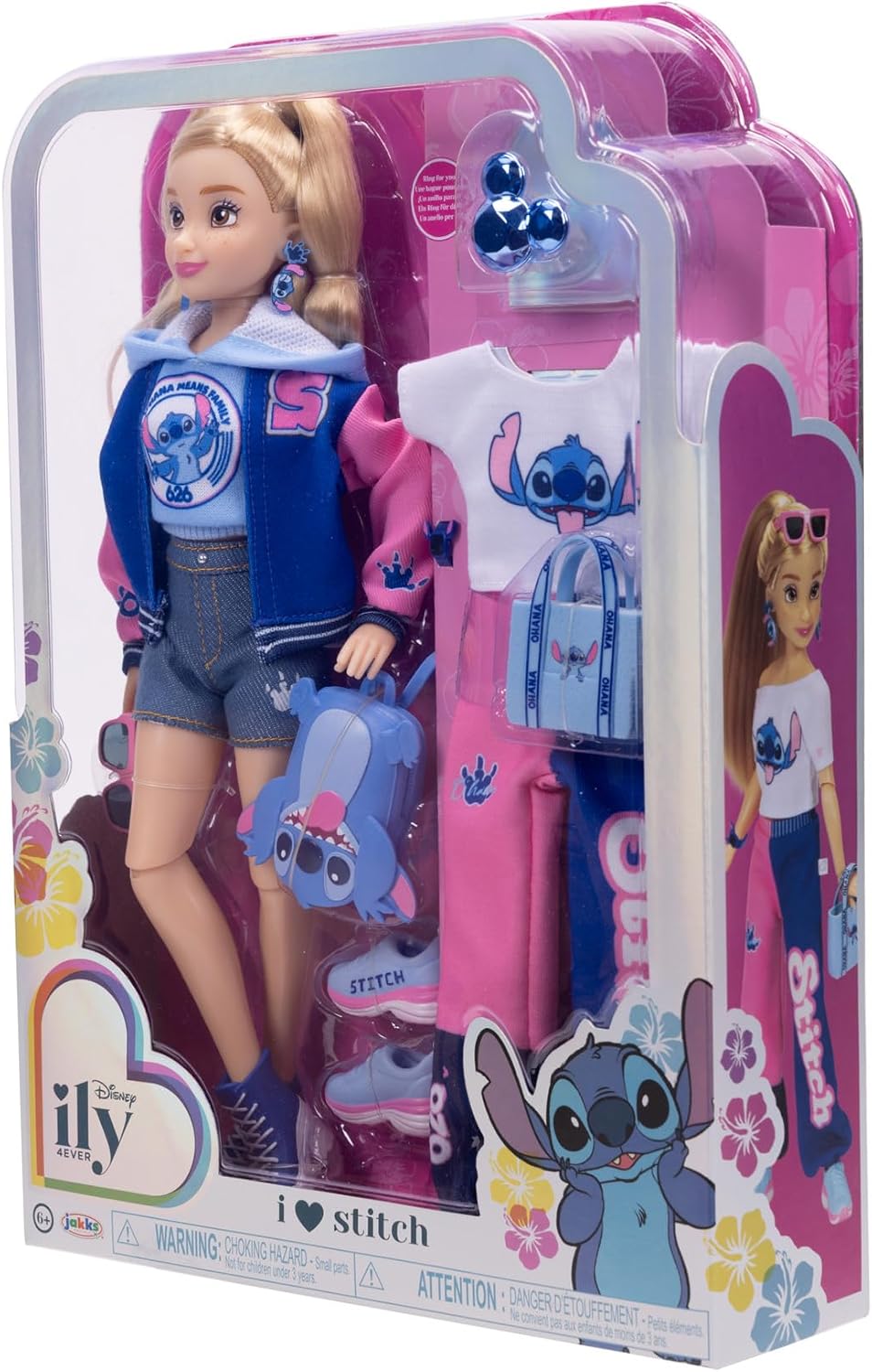 Disney ILY 4ever Muñecas de Moda de Stitch con Chaqueta Varsity de...