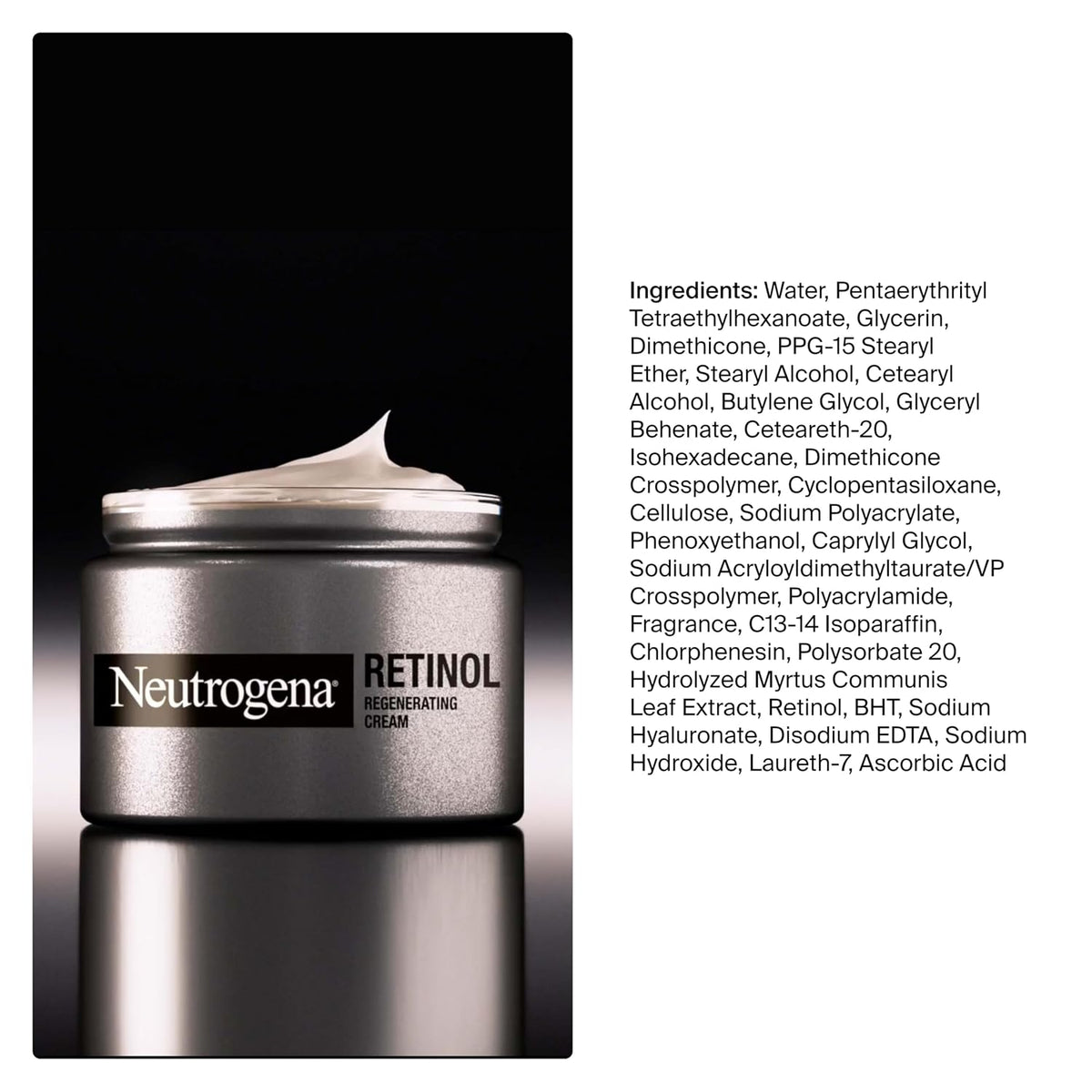 Neutrogena Hidratante facial de retinol de reparación rápida de arr...