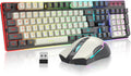 RedThunder K10 Pro Combo de teclado y mouse inalámbricos para juego...