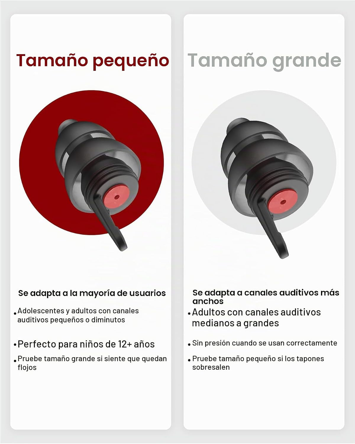 Tapones para moto 2 pares, reducción de ruido del viento y prevenci...