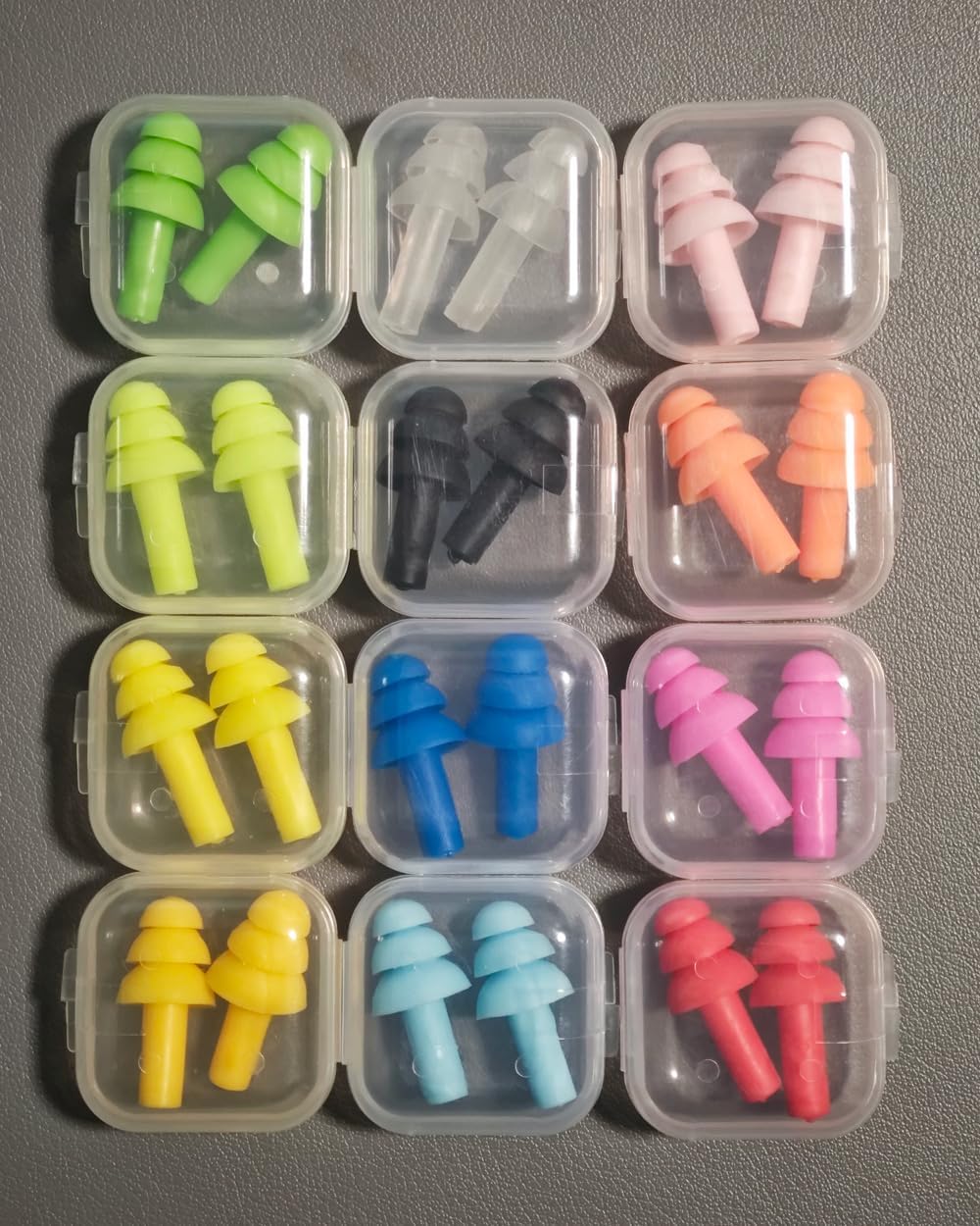 10 pares de tapones para los oídos con cancelación de ruido, silico...