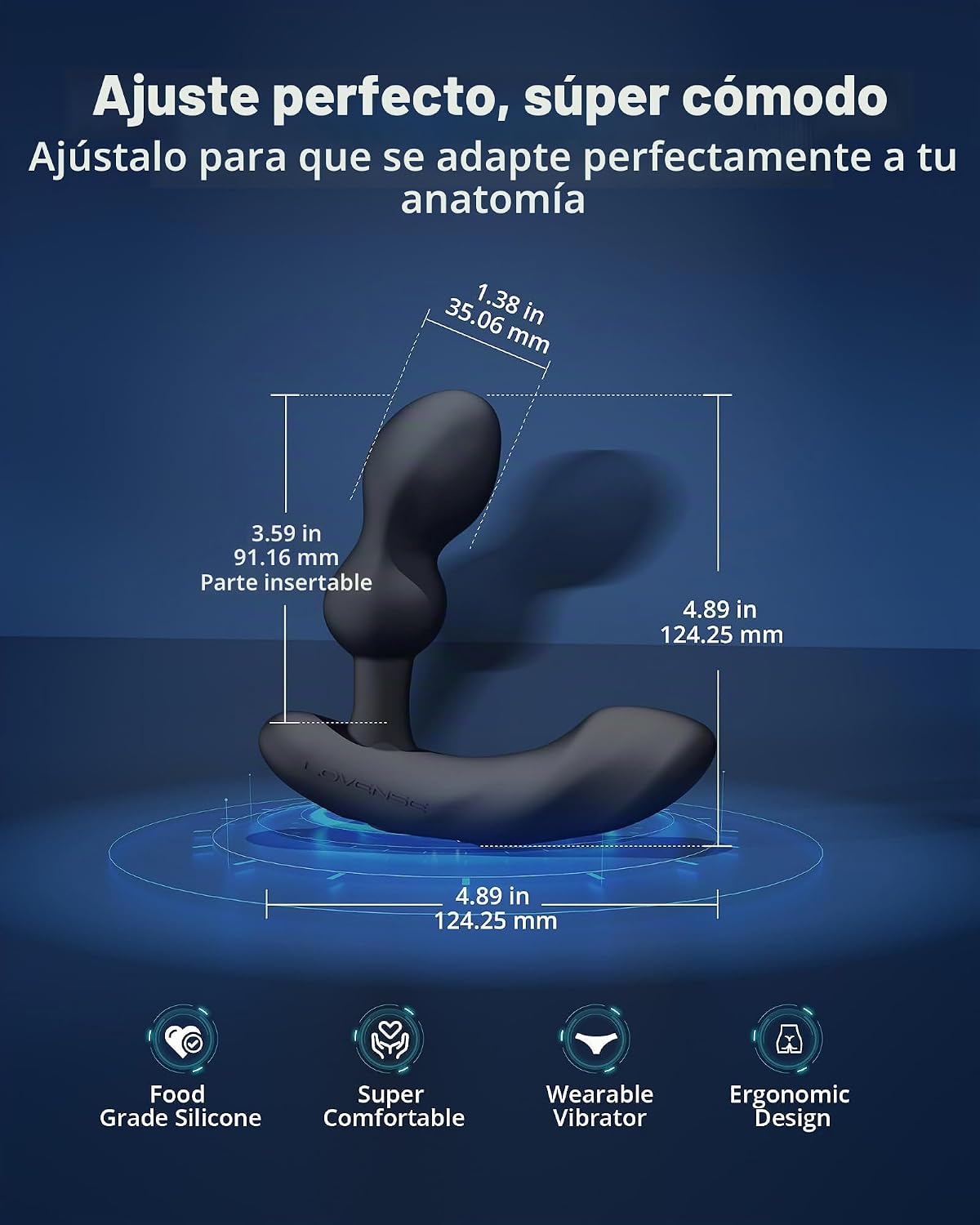 LOVENSE Edge 2 - Masajeador de próstata vibrador sexual, juguetes s...