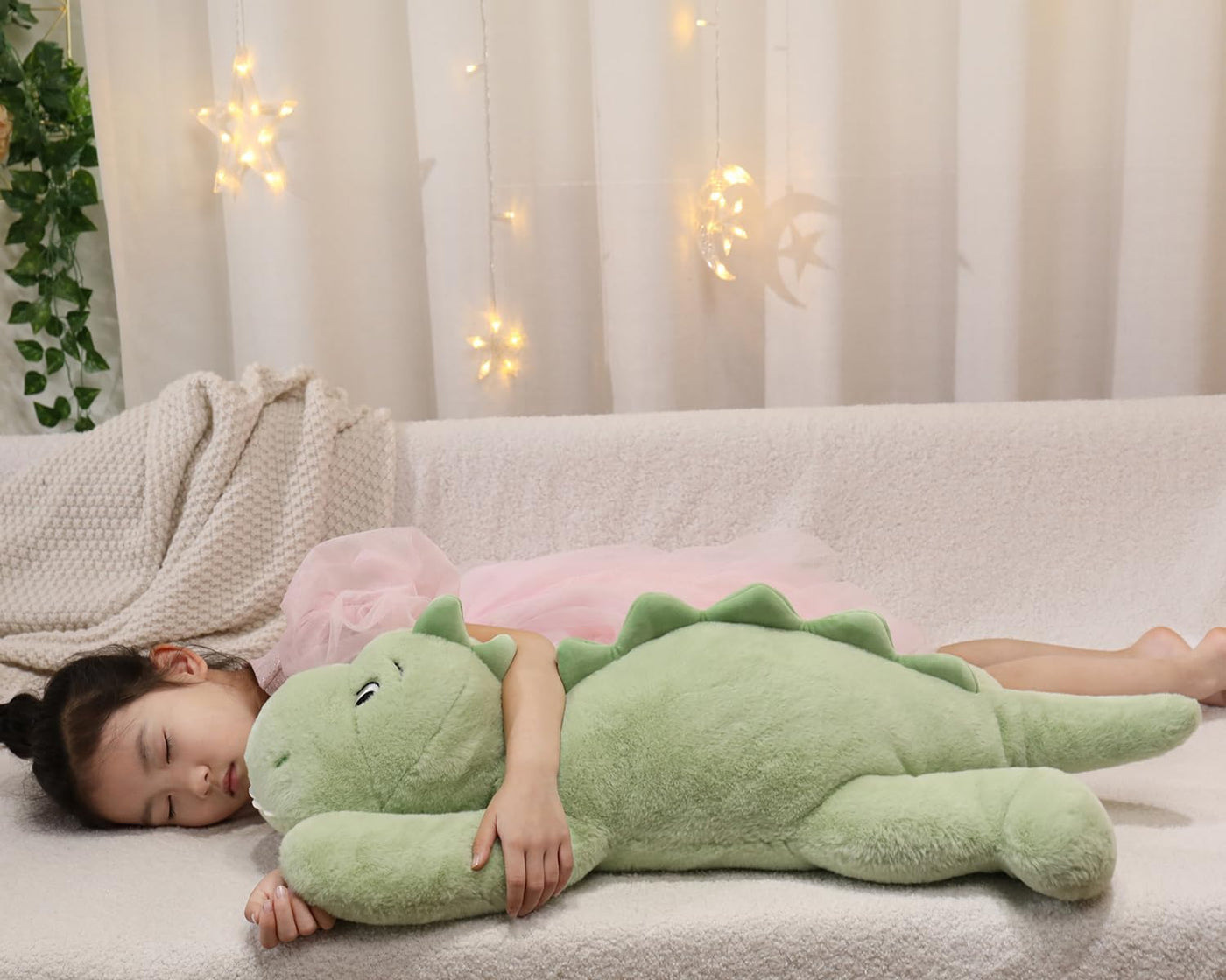 XMV Peluche de dinosaurio con peso de 31 pulgadas y 5 libras, peluc...