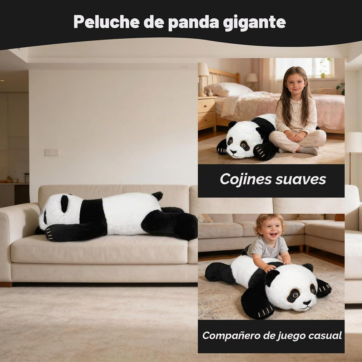 ZBLX Oso Panda Gigante de Peluche, animal de peluche grande de 39 p...