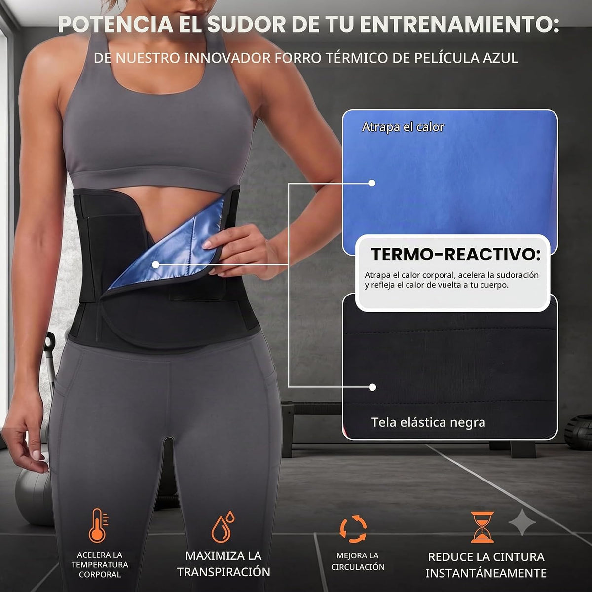 VENUZOR Entrenador de cintura para mujeres y hombres, cinturón de e...