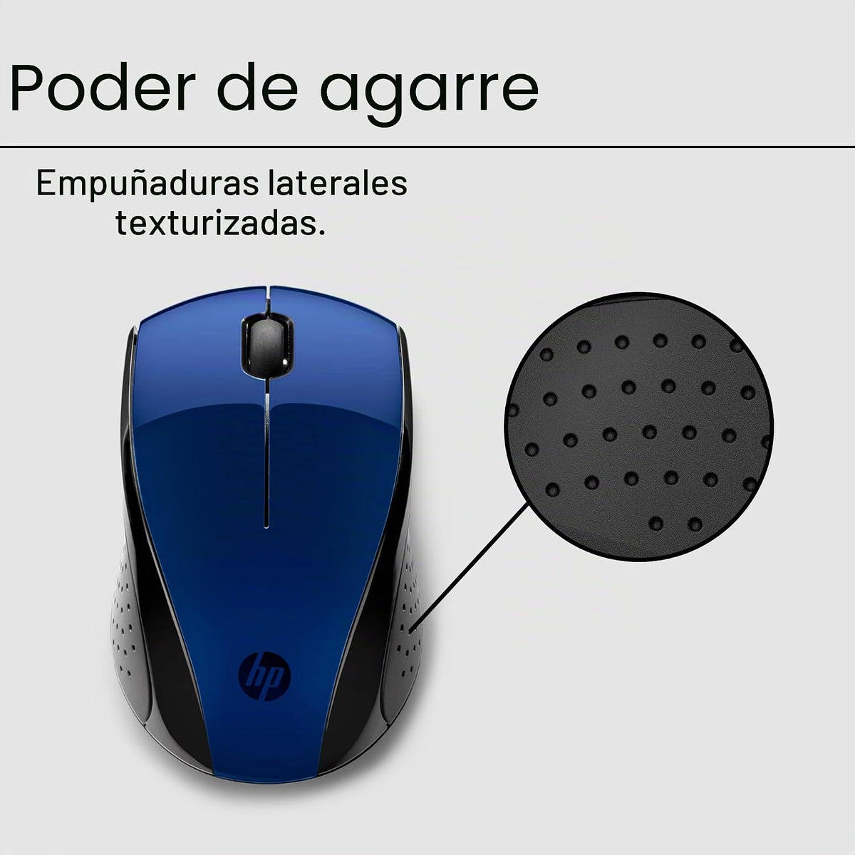 HP Ratón inalámbrico X3000 G3 - Azul, batería de 15 meses, agarres...