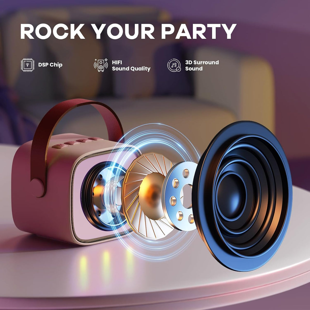YLL Máquina de karaoke para niños y adultos, regalos de cumpleaños...