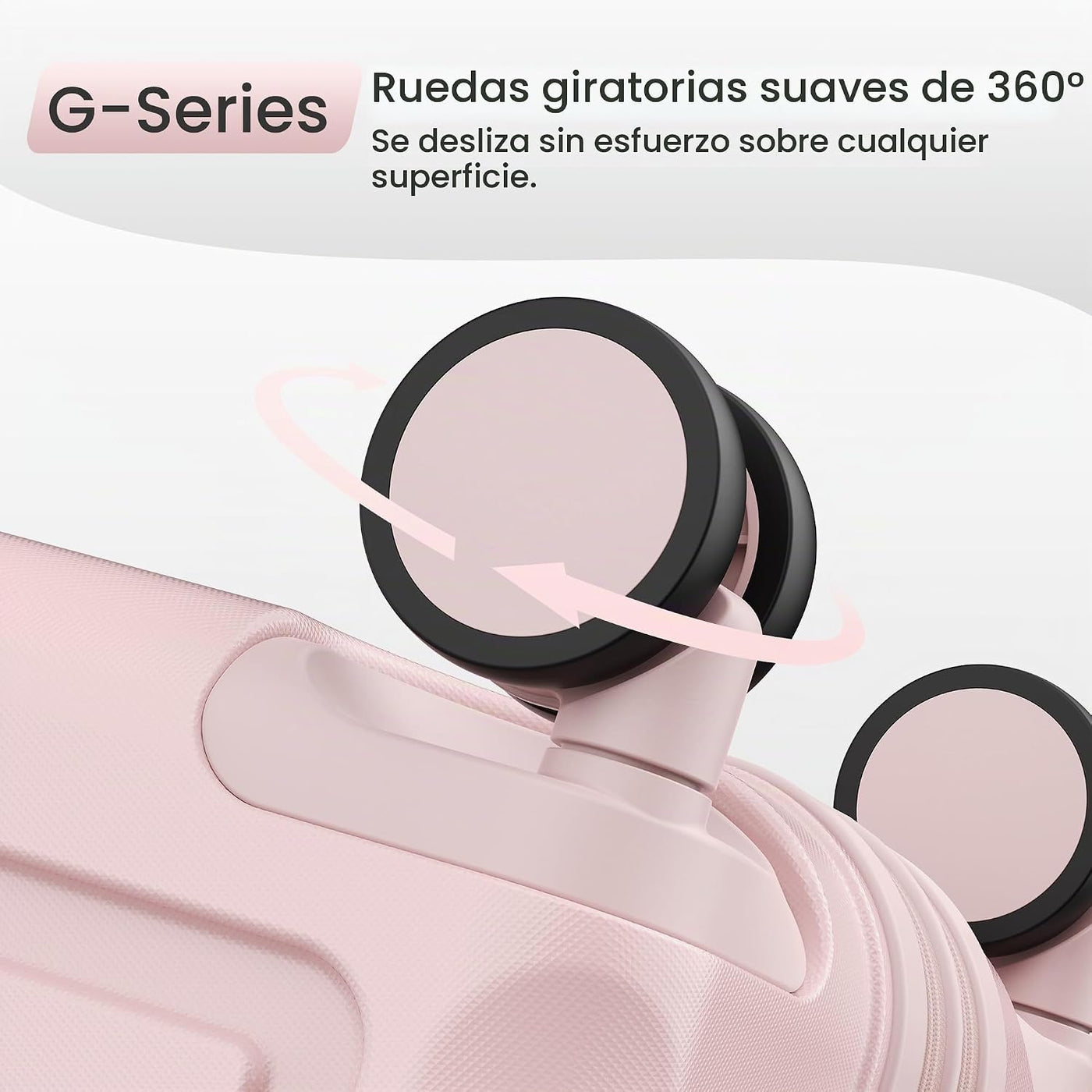 SHOWKOO Sets de equipaje, maleta ampliable con doble ruedas, bloque...