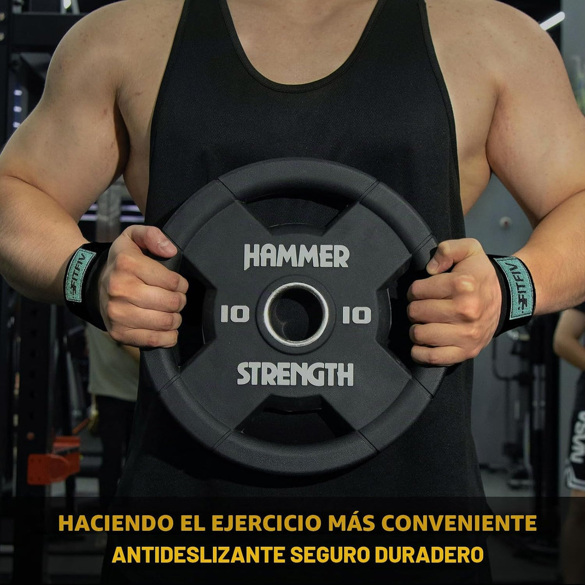 FITFIV Correas de levantamiento para levantamiento de pesas, correa...
