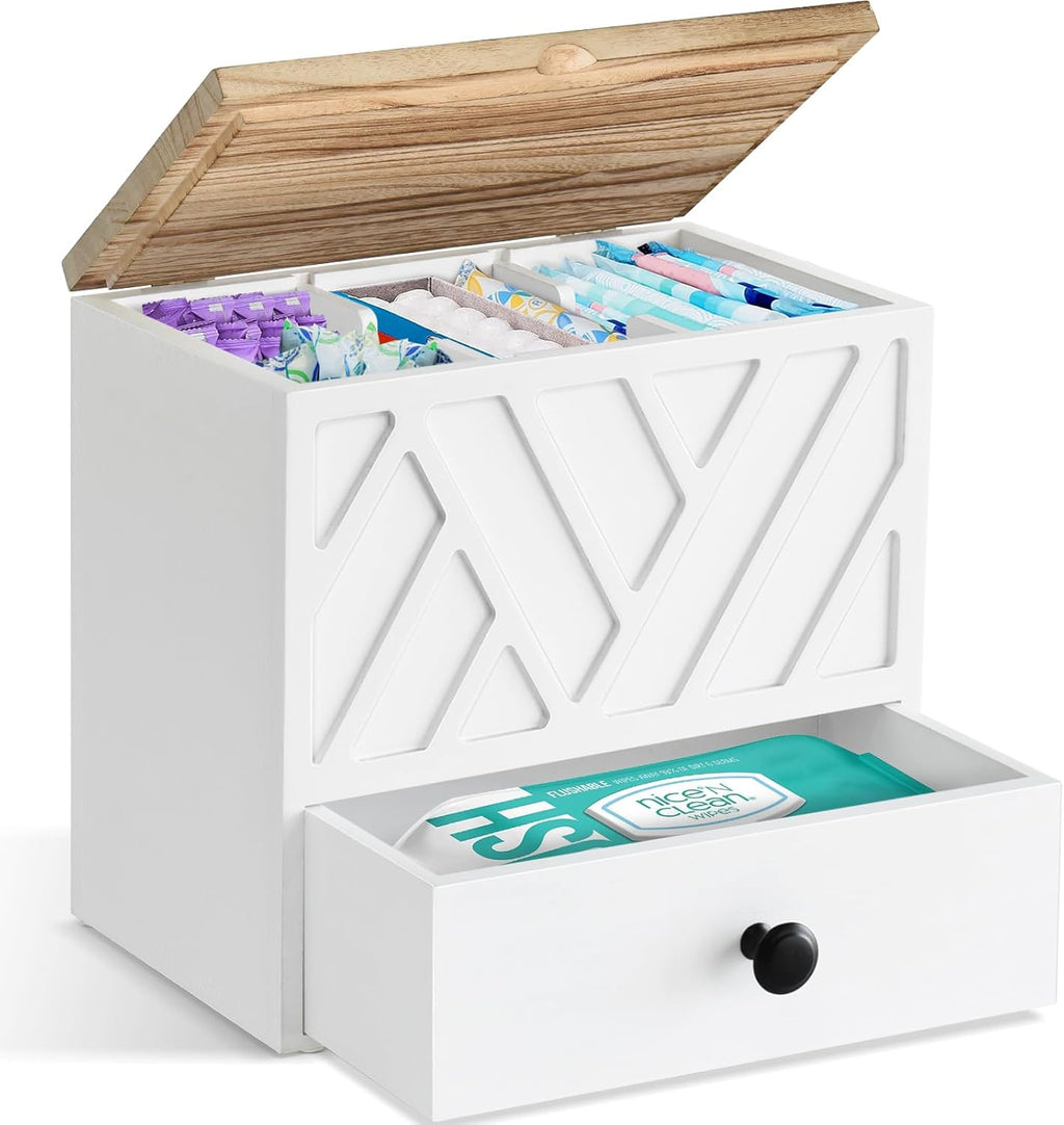 Soporte para tampones para decoración de baño, organizador de produ...