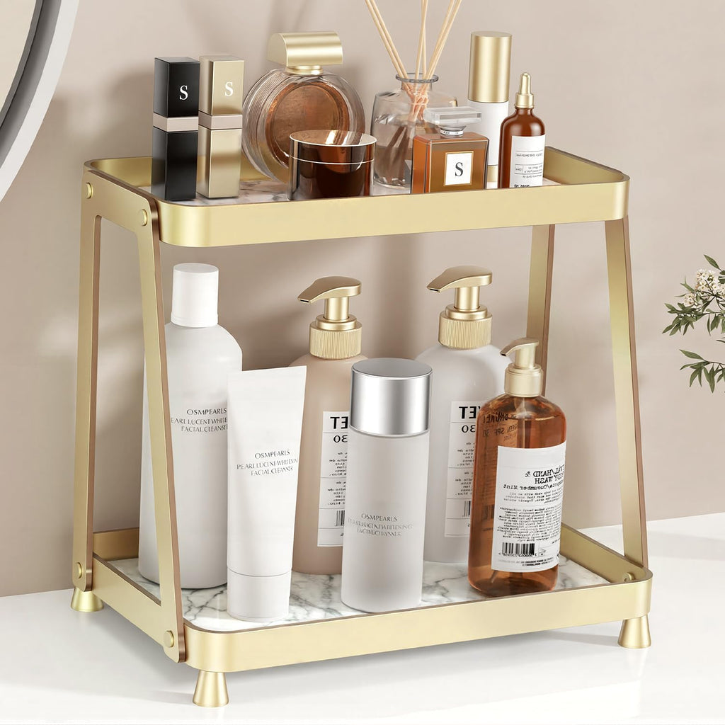 Organizador de mostrador de baño, organizador de maquillaje acrílic...