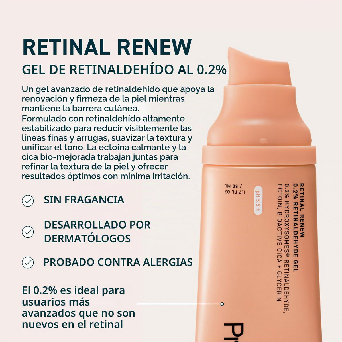 Prequel Renovación de la retina de la piel \u2013 0.2% gel de retin...