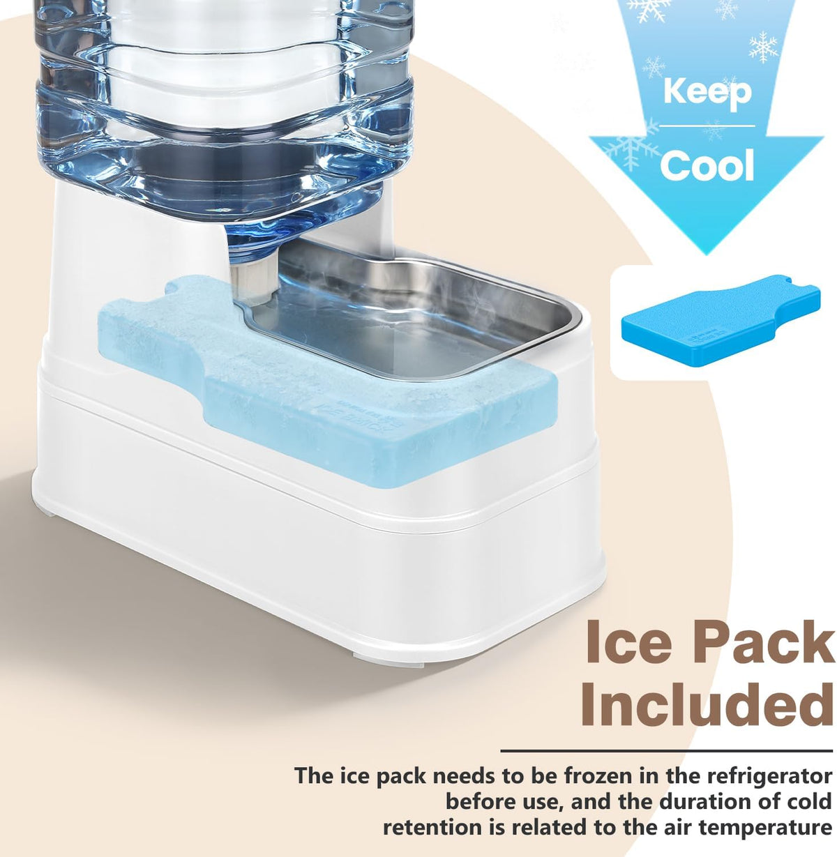 Dispensador automático de agua para perros y mascotas, de 1.6 galon...