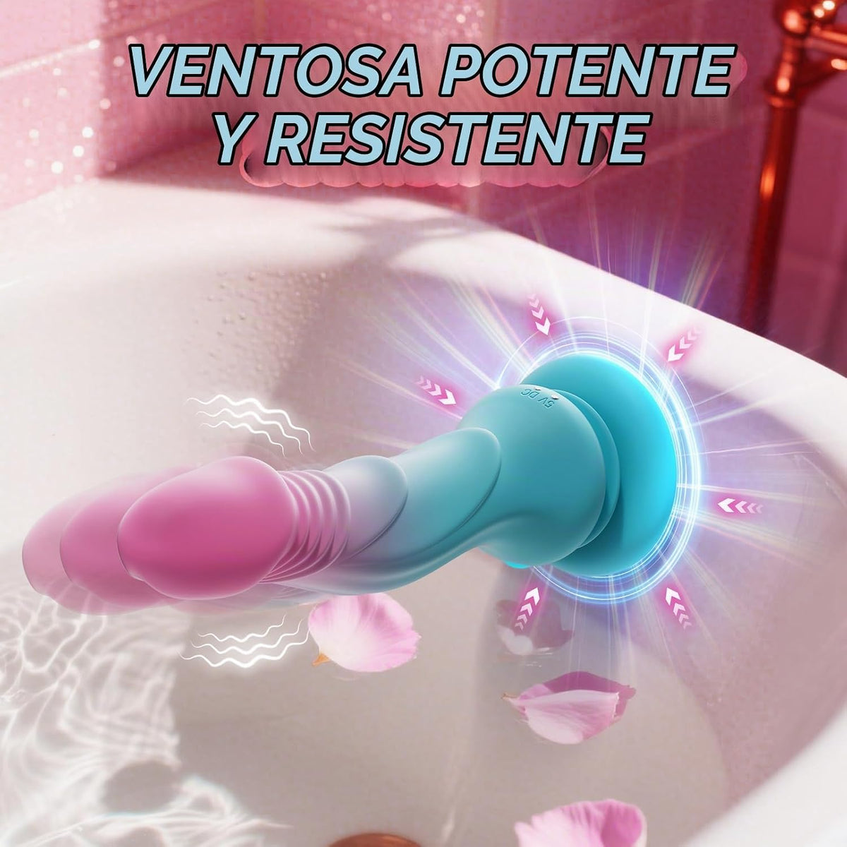 Juguetes sexuales para adultos Vibrador realista de empuje y consol...