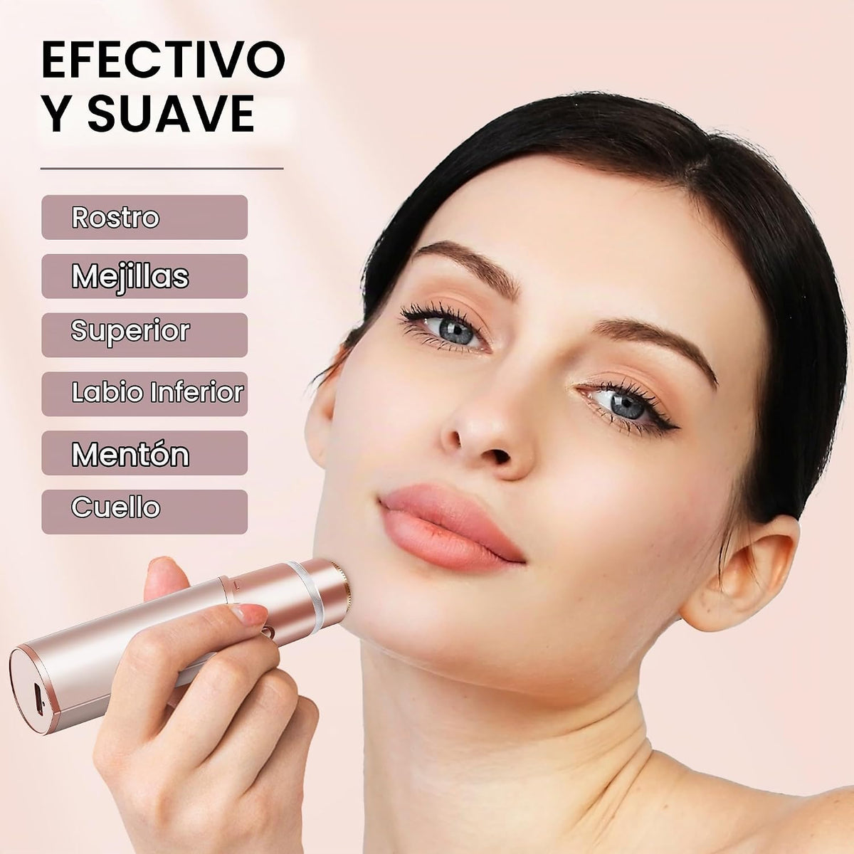 Depilación facial para mujeres: Dispositivo eléctrico de depilación...