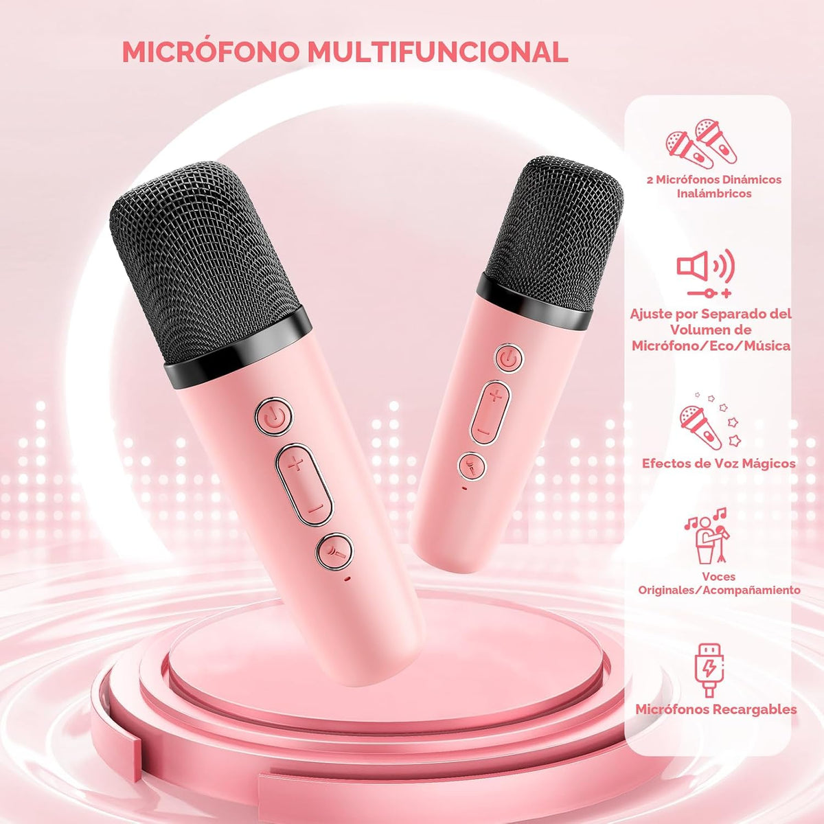 YLL Máquina de karaoke para niños y adultos, regalos de cumpleaños...