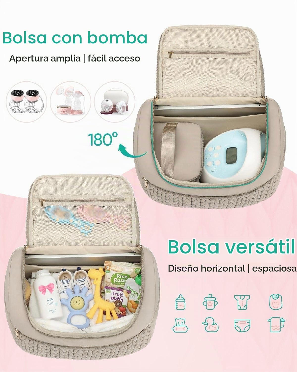 Bolsa para extractor de leche Qualyphant para Spectra S1\/S2 y Mede...
