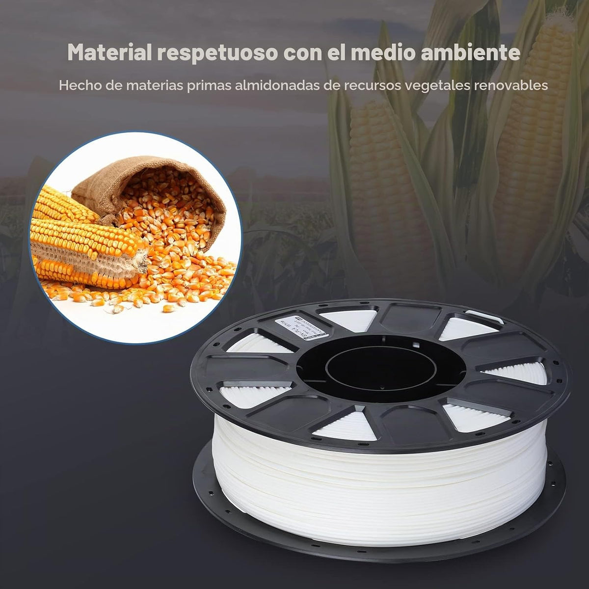 Creality Filamento para Impresora 3D, Filamento PLA 1.75mm Paquete...