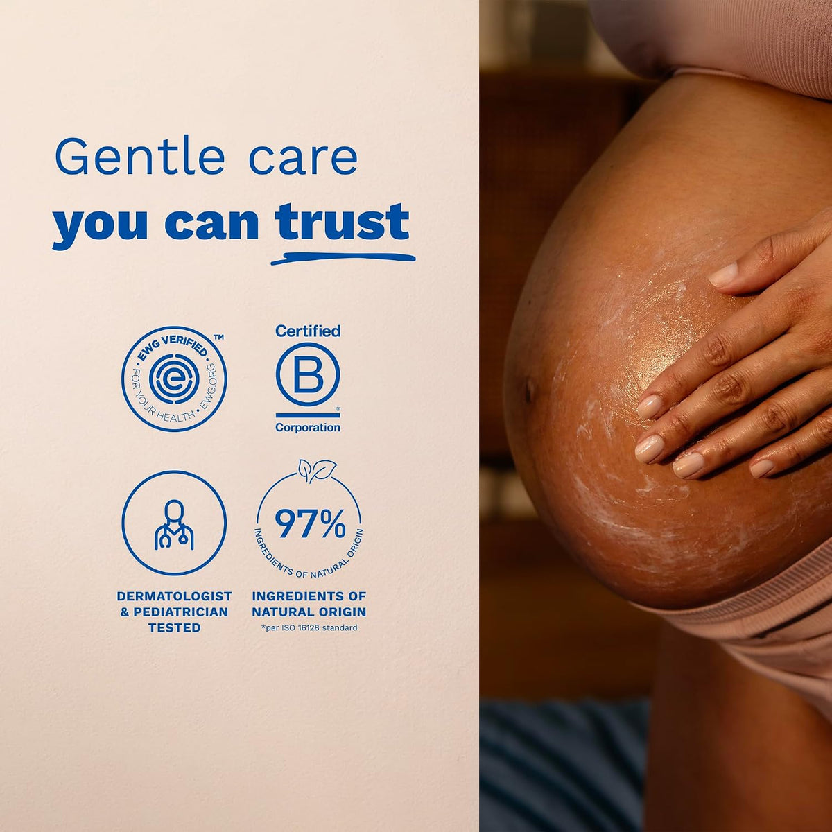 Mustela Crema de estrías de maternidad para el embarazo, hidratante...
