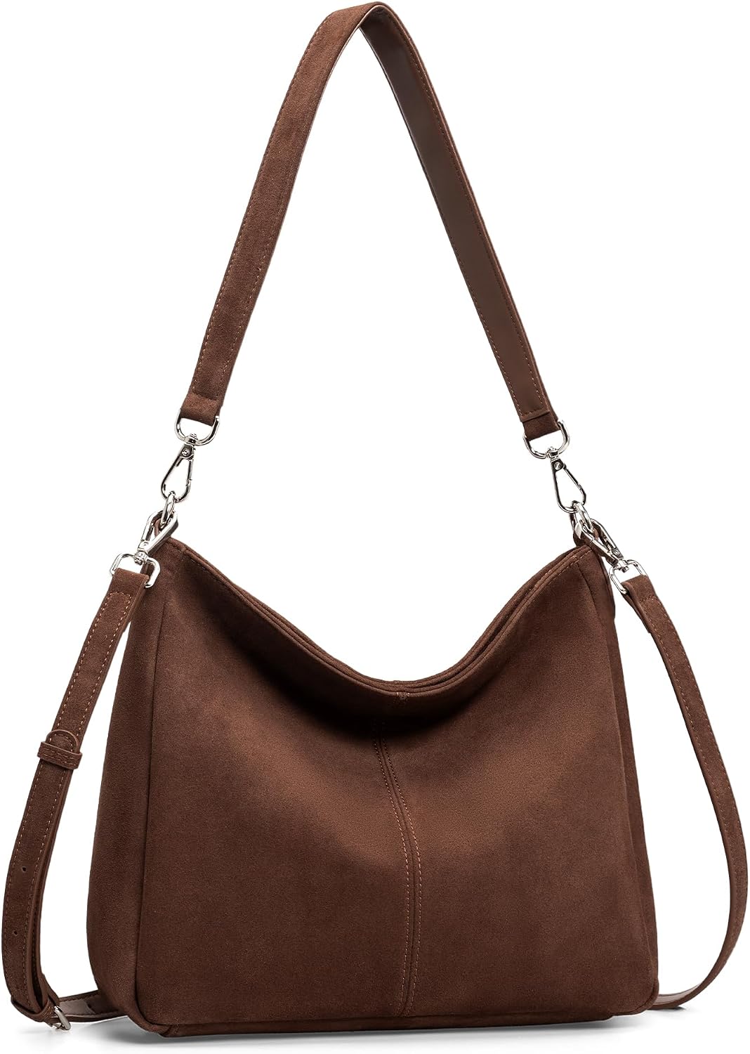 befen Bolso Hobo de cuero genuino para mujer, bolso de hombro para...