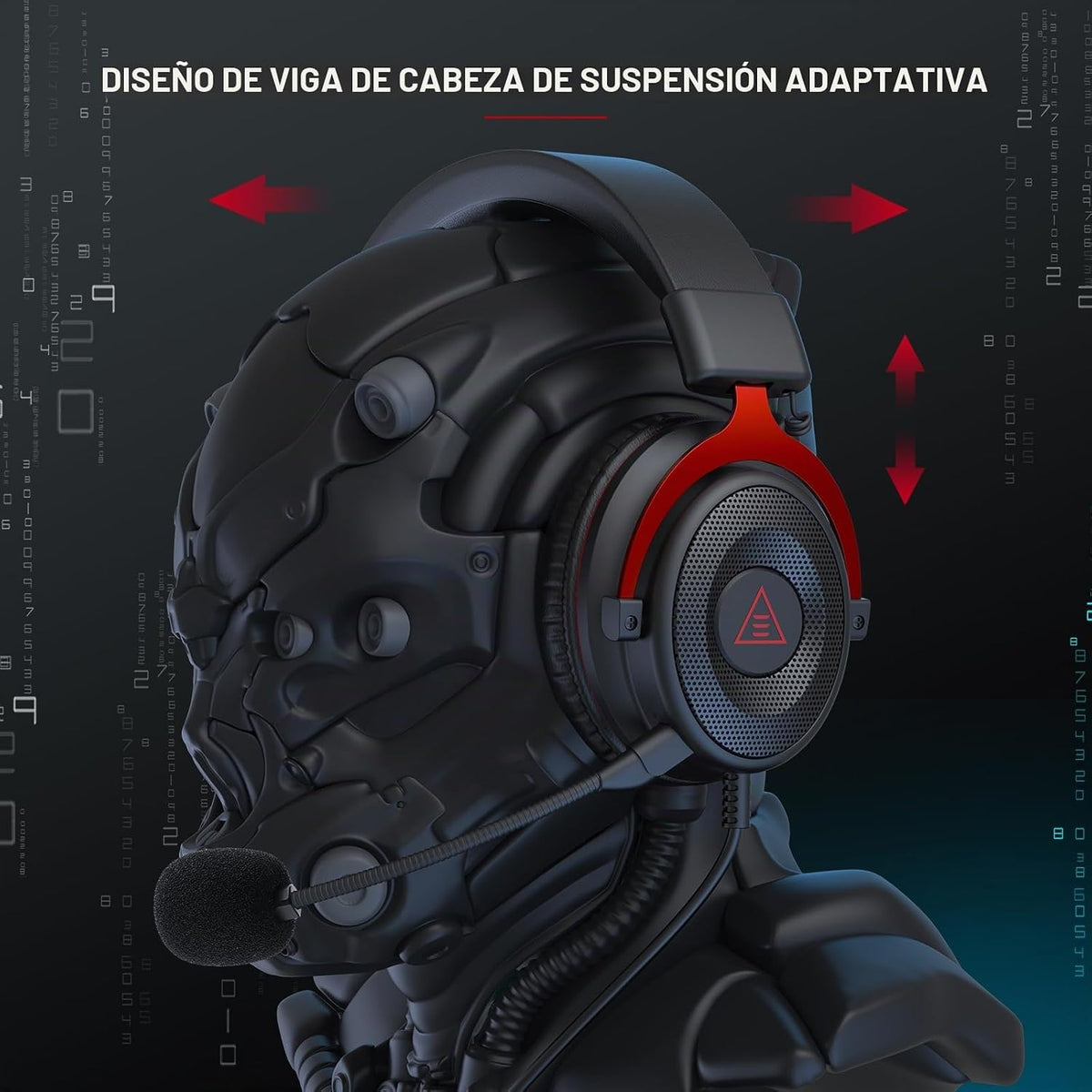 EKSA E900 - Auriculares para juegos con micrófono - Auriculares par...