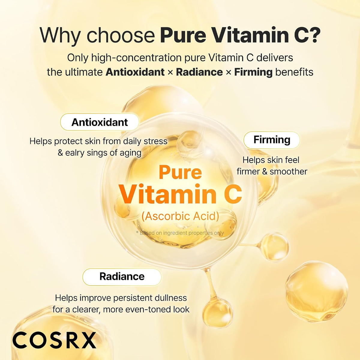 COSRX Suero de vitamina C puro al 23% para la cara con vitamina E |...
