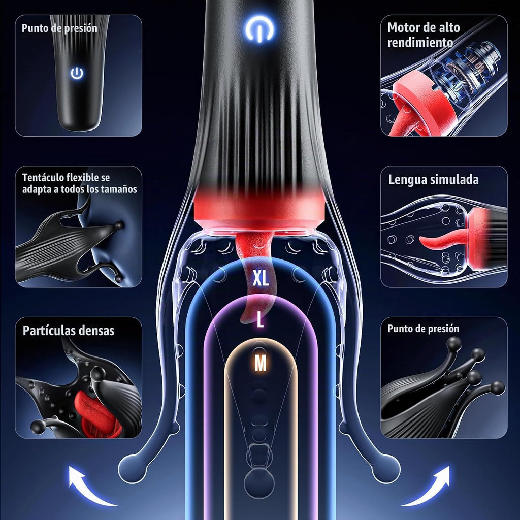 EINSEO Juguete sexual masculino vibrador para el pene \u2013 Mastur...