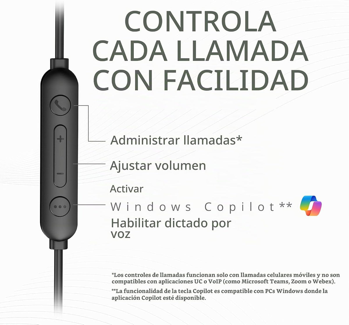 Kensington Auriculares intraurales H950 EQ USB-C\/USB-A con micrófo...