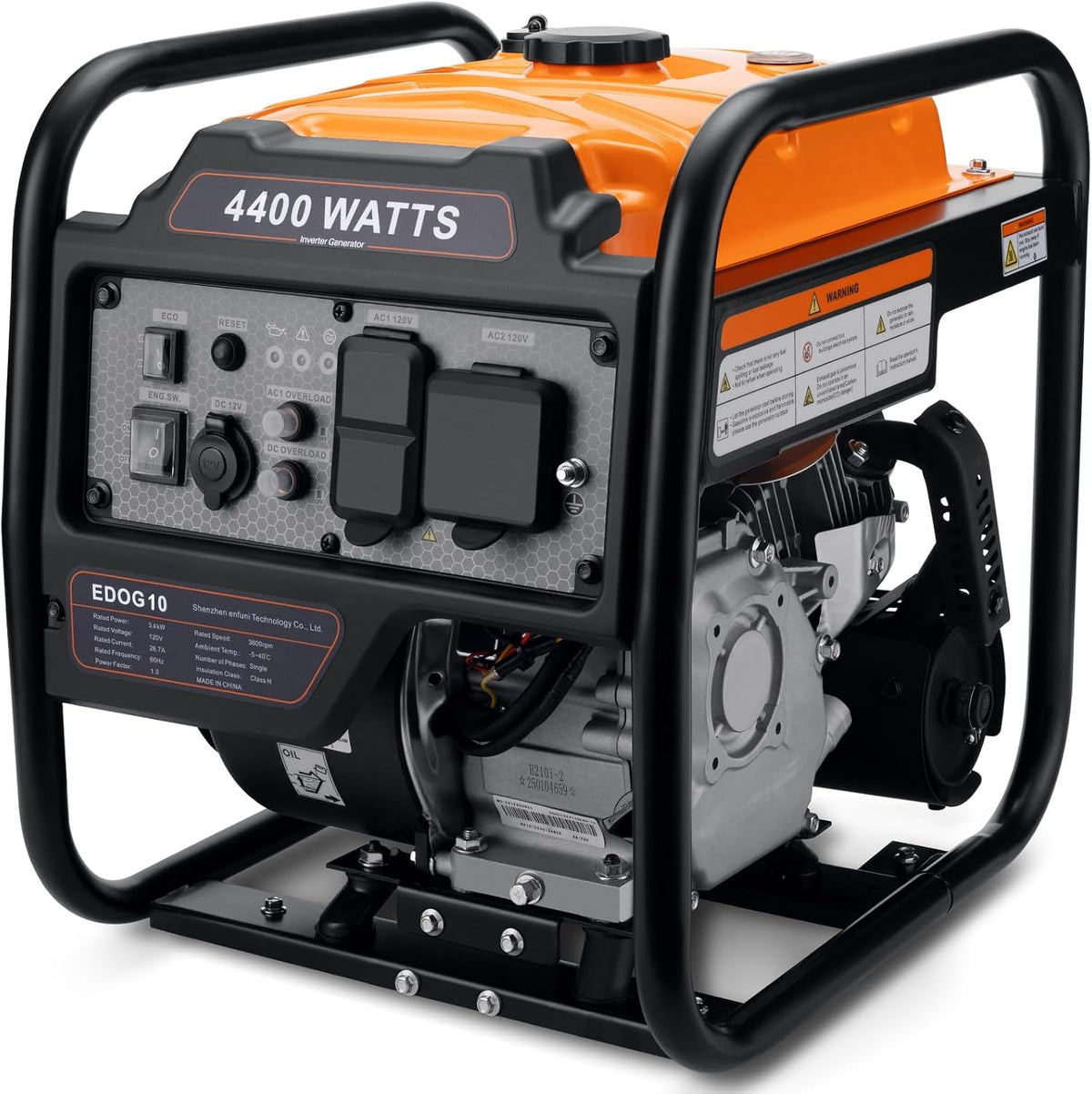 Oxseryn Power Equipment - Generador inversor de 4400 vatios a gas,...
