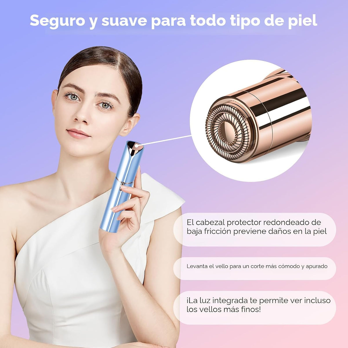 Removedor de vello facial para mujeres, como se ve en la televisión...