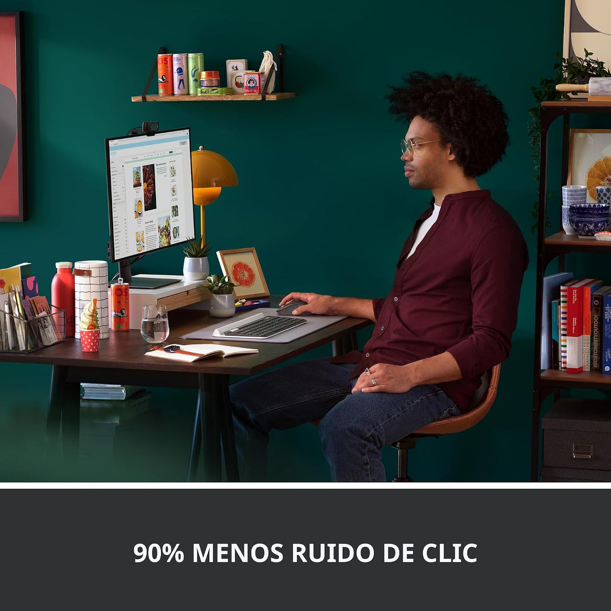 Logitech Signature M550 - Ratón inalámbrico para manos pequeñas a m...