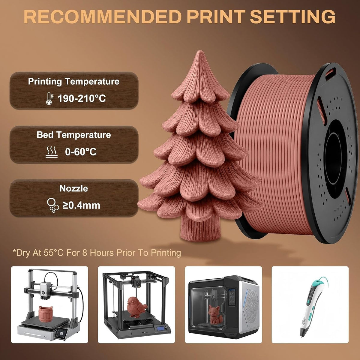 Colourbing - Filamento de impresión 3D PLA-SINGLE33