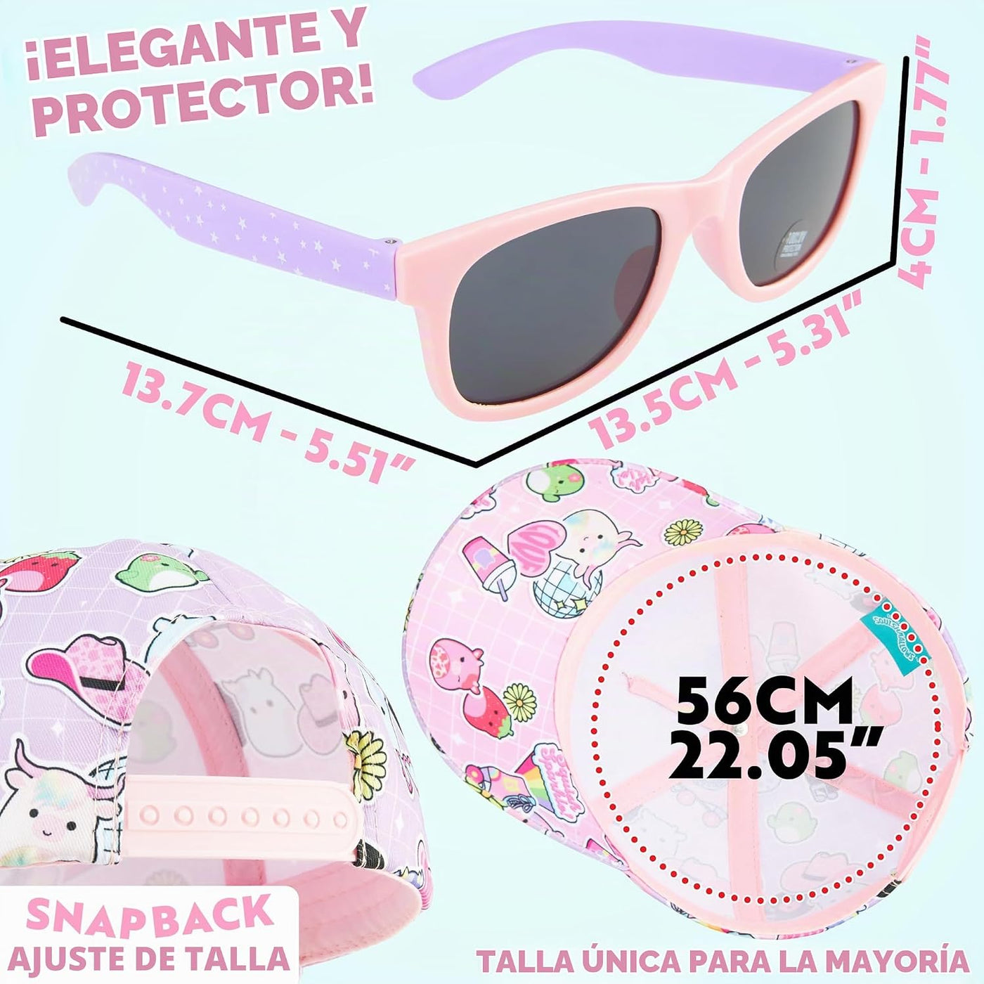Get Trend Hello Kitty | Barbie | Squishmallows - Gorra de béisbol p...