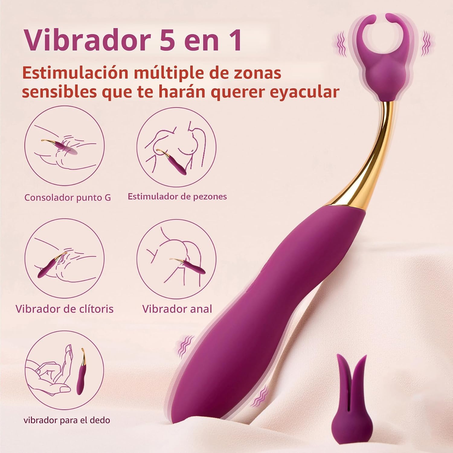SVAKOM Vibrador de clítoris Squirting Consolador Juguetes sexuales...