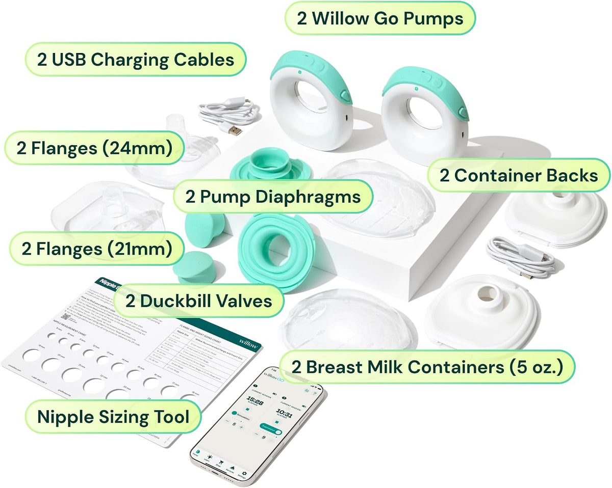 Willow Go - Extractor de leche manos libres - Extractor de lactanci...
