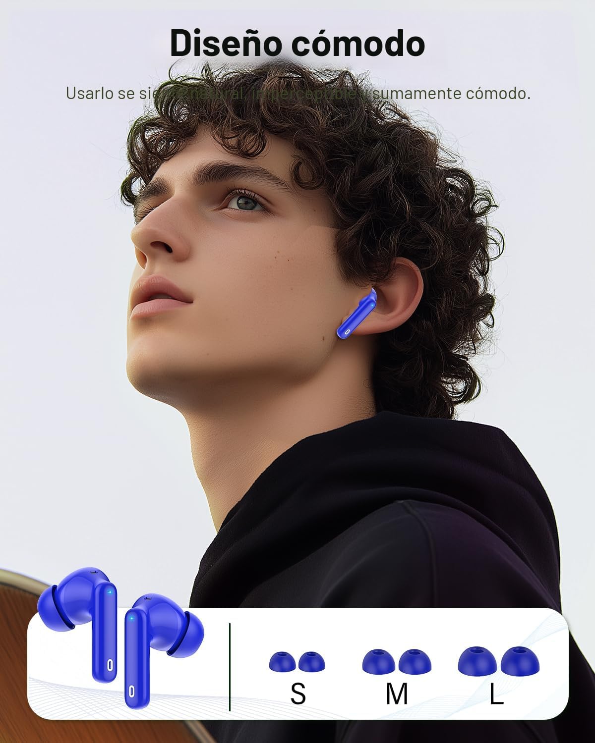 Auriculares inalámbricos, Bluetooth 5.4 Auriculares estéreo y llama...