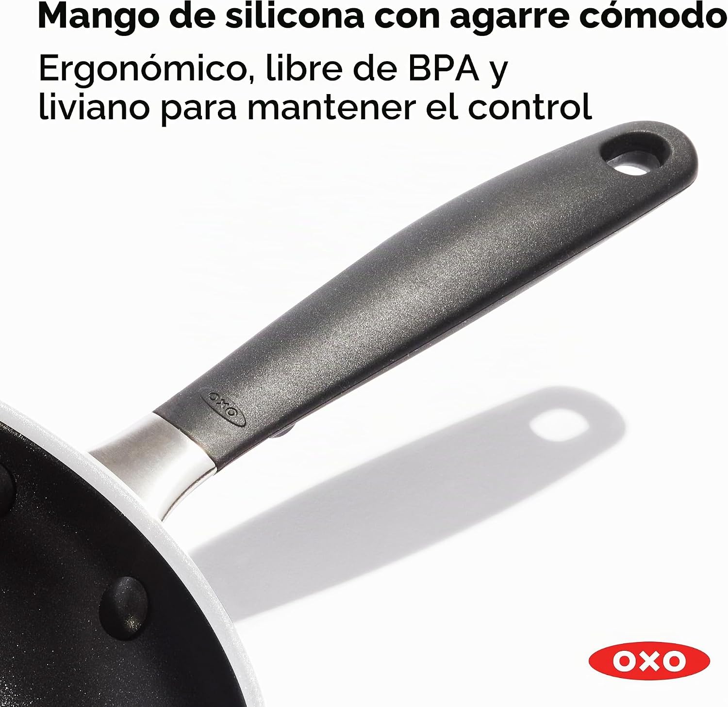 OXO - Juego de sartenes antiadherentes de todos los días, mangos de...