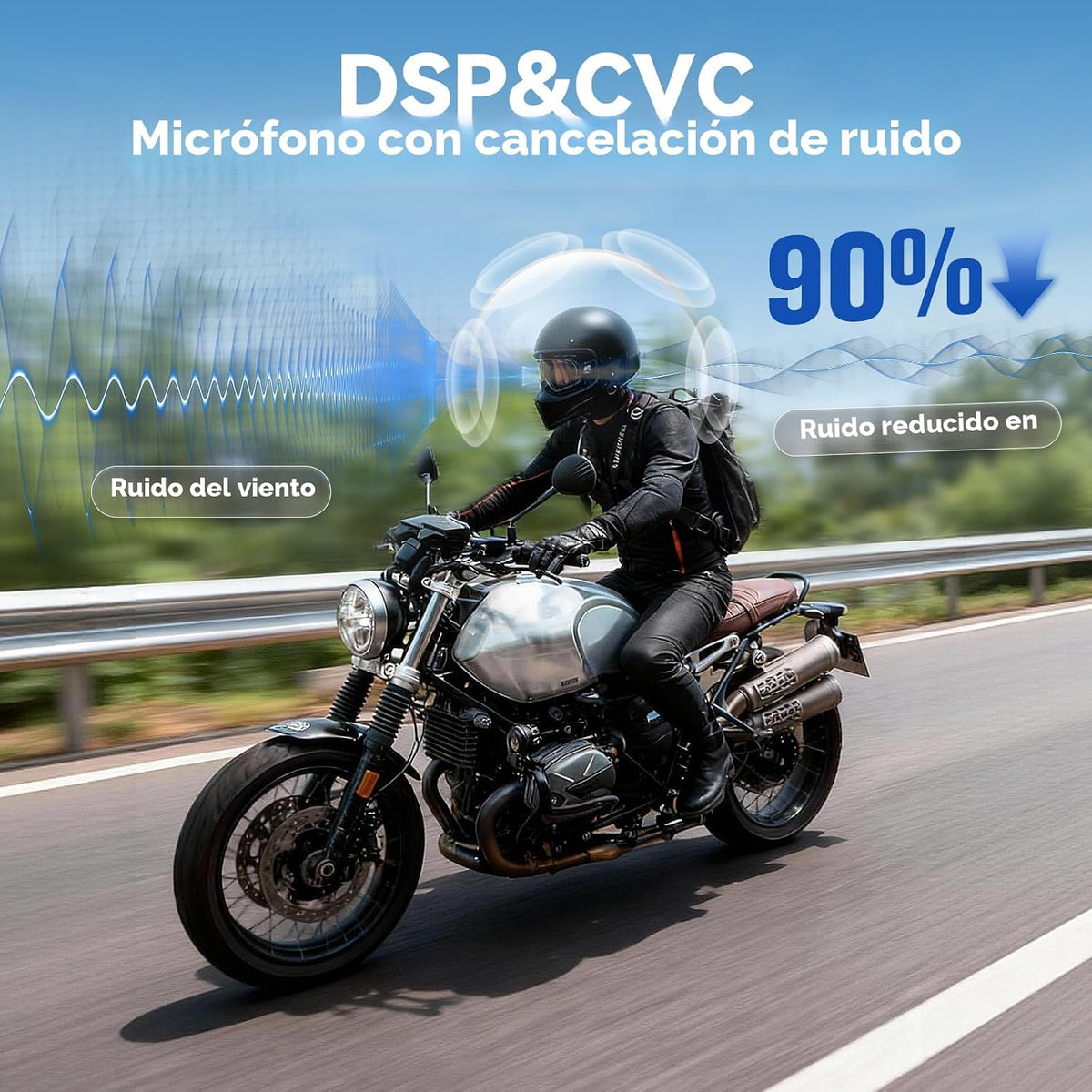 XGP Casco de motocicleta, auriculares Bluetooth, sistemas de comuni...