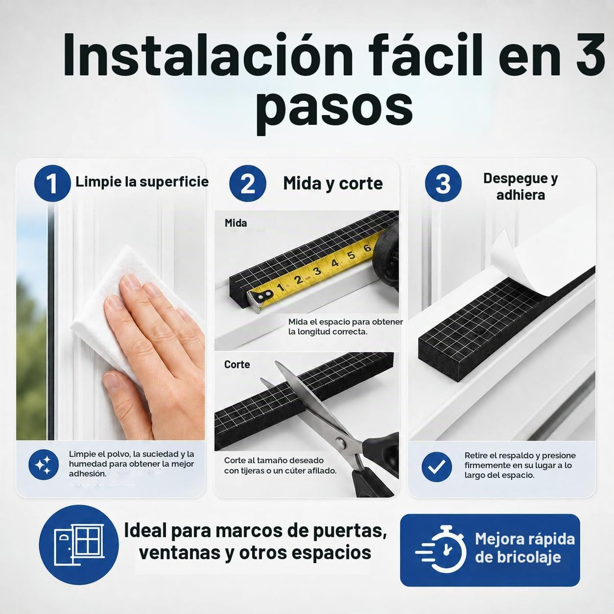 Bantie Cinta aislante de espuma insonorizada de EVA de 33 pies con...