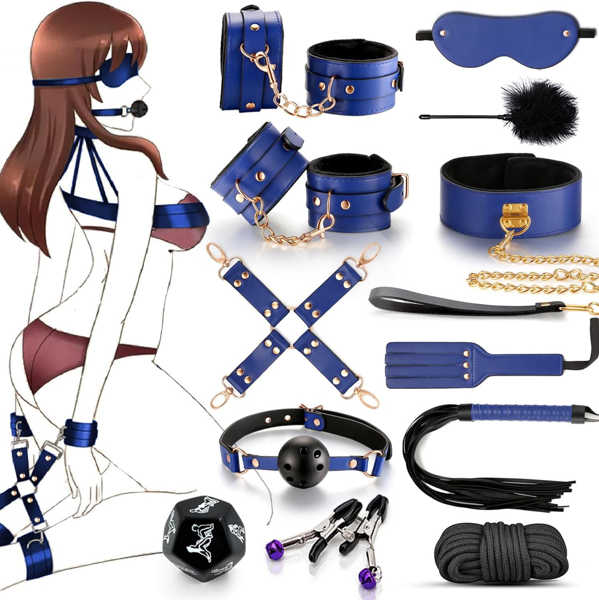 BDSM - Juguetes para adultos para hombres, mujeres y parejas. Juego...