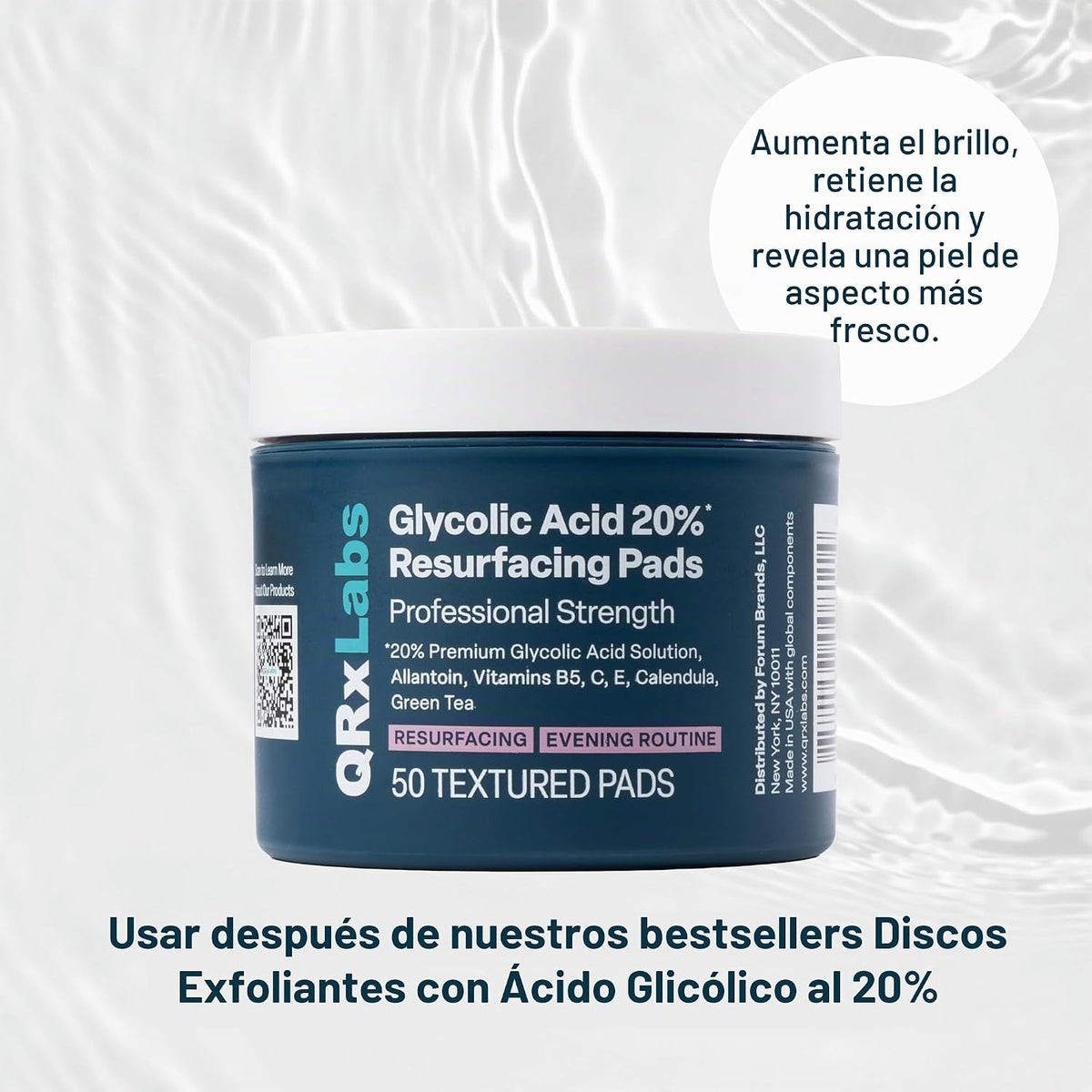 QRxLabs Suero de ácido hialurónico \u2013 Suero de hidratación para...