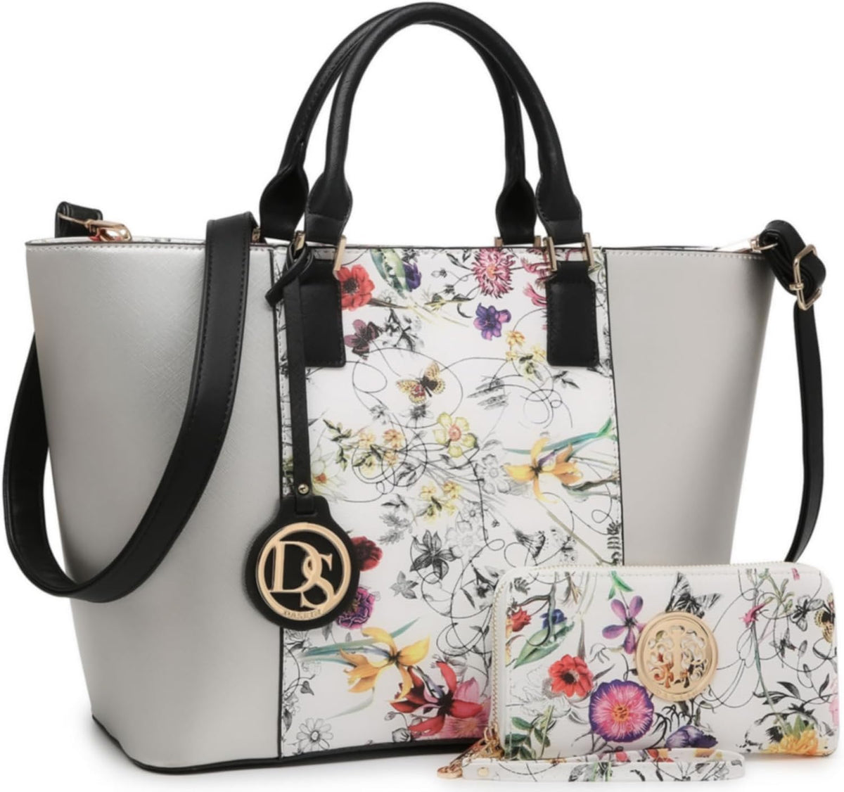 Dasein Women's Handbag, Large Shoulder Tote Bag, Satchel Purse | wi...