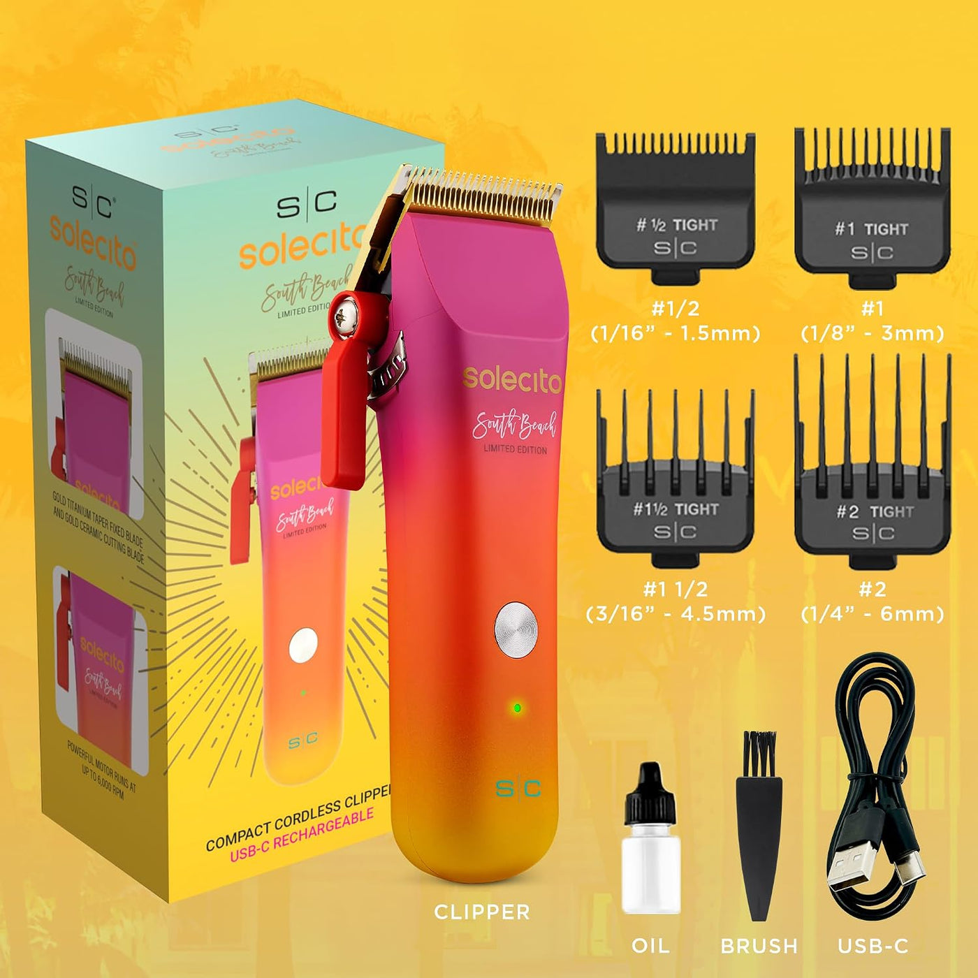 STYLECRAFT Cortapelos profesional compacto e inalámbrico Solecito |...