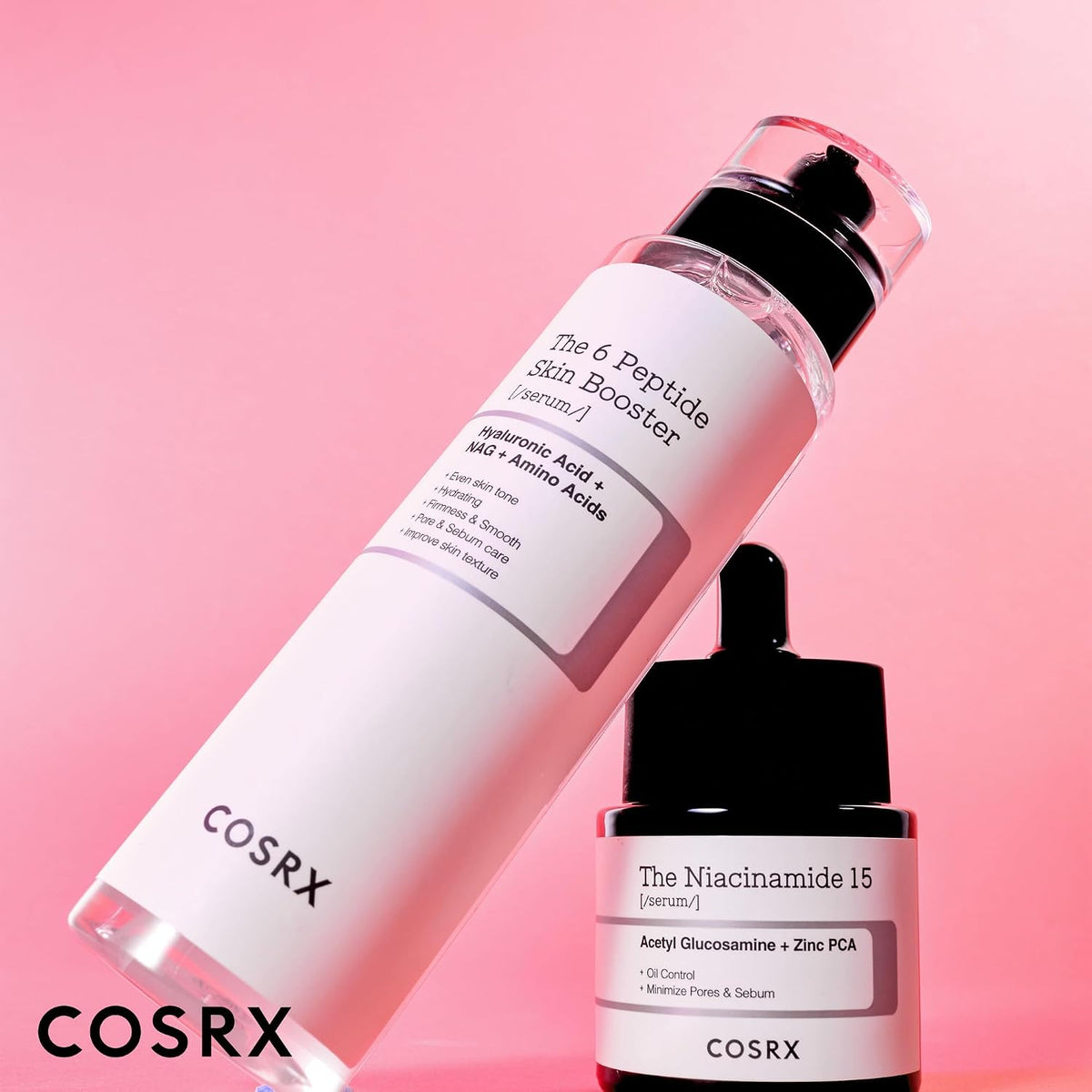 COSRX Niacinamida 15%, Peptide Booster Serum Set, Cuidado de Poros...