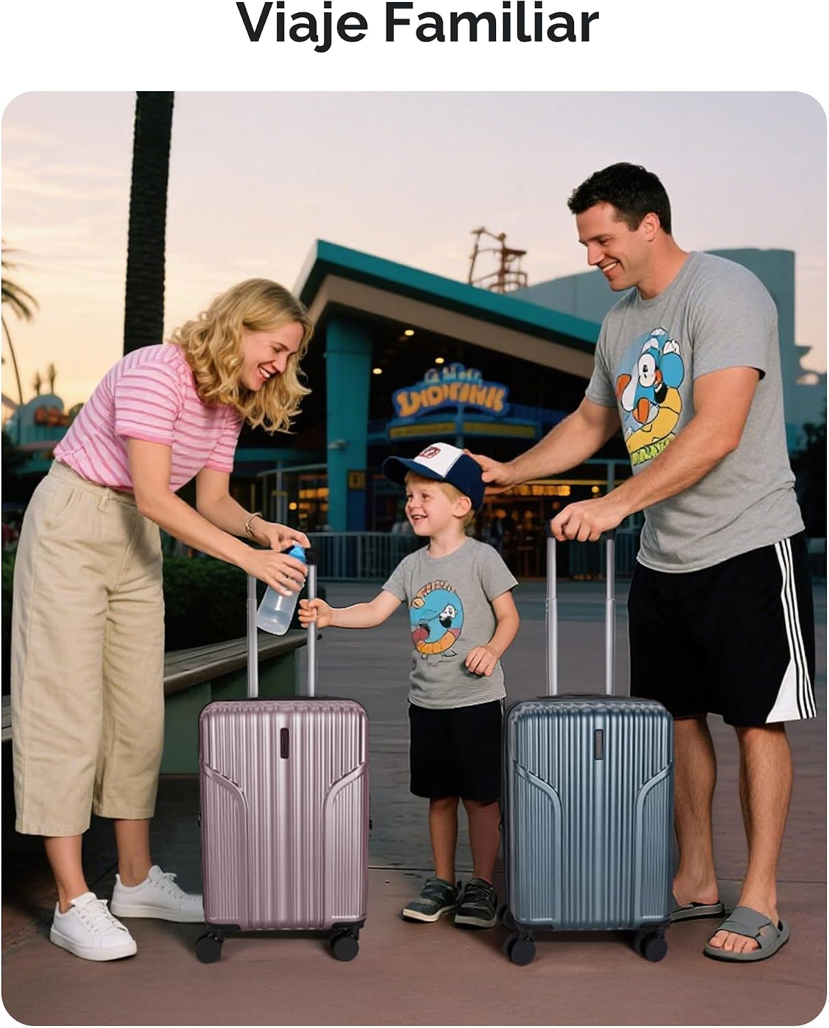 BAGSMART - Maleta de mano 22 x 14 x 9 aprobada por aerolíneas, male...