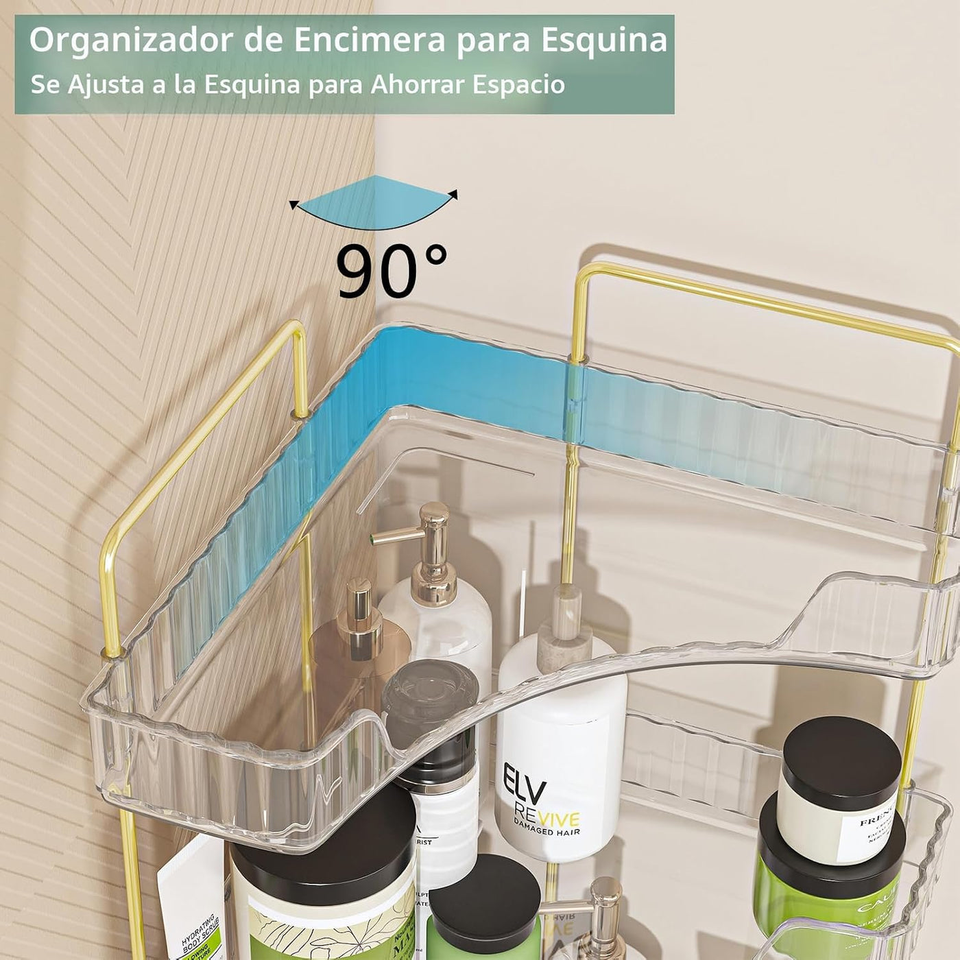 Webetop Organizador de Esquina para Encimera de Baño de 3 Niveles,...
