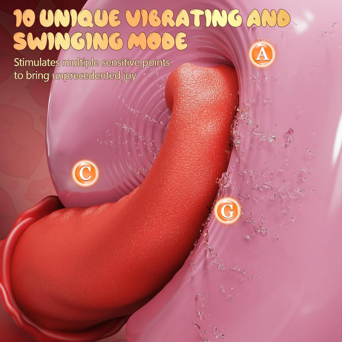 Vibrador de juguetes sexuales para adultos para mujeres, vibrador d...