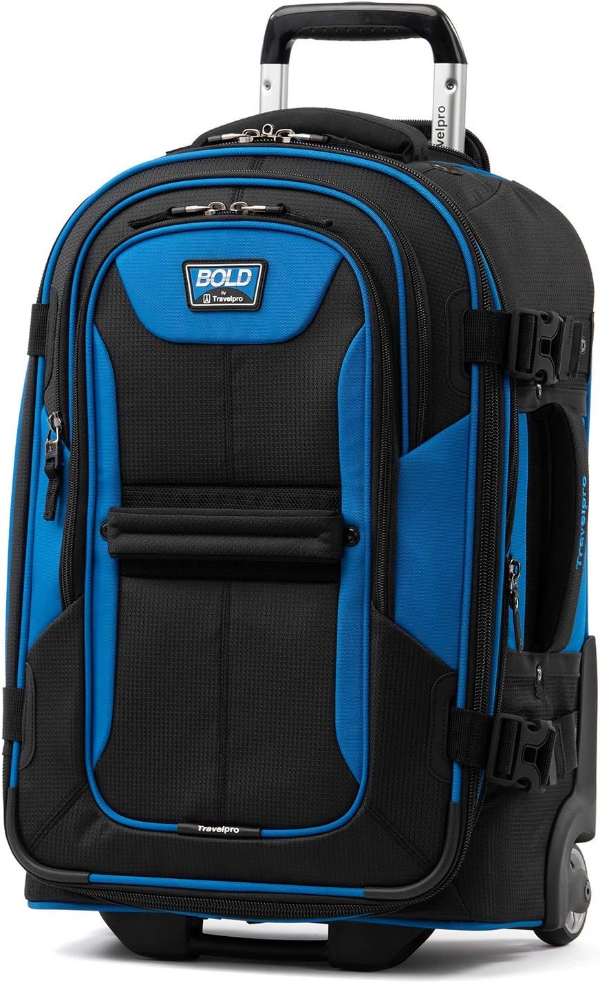 Travelpro Luggage Bold - Rollaboard expandible de 22", Azul\/Ne...