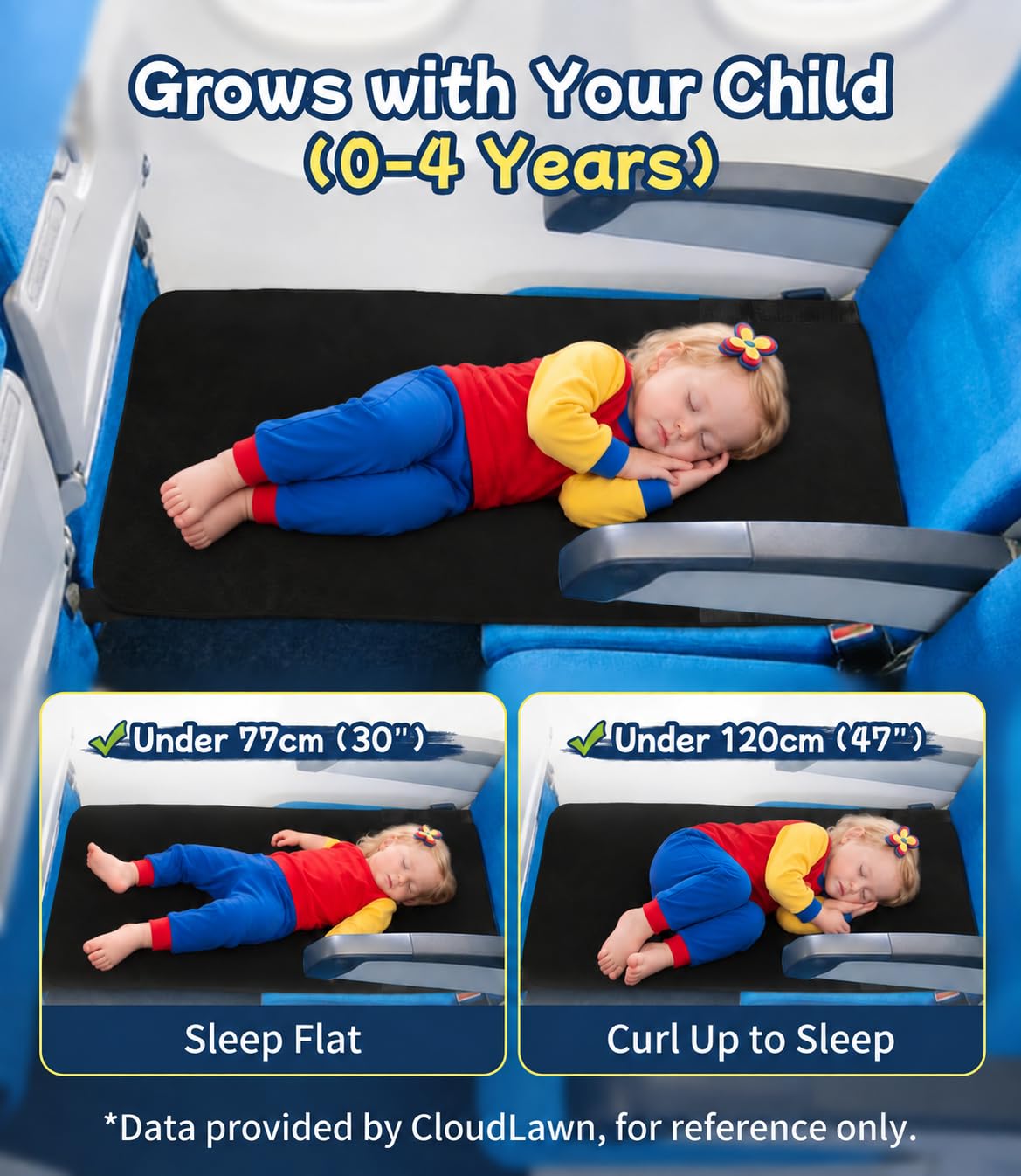 CloudLawn Cama de avión para niños pequeños, cama de avión para niñ...